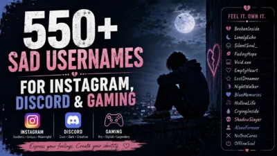 550+ Sad Usernames for Instagram, Discord & Gaming