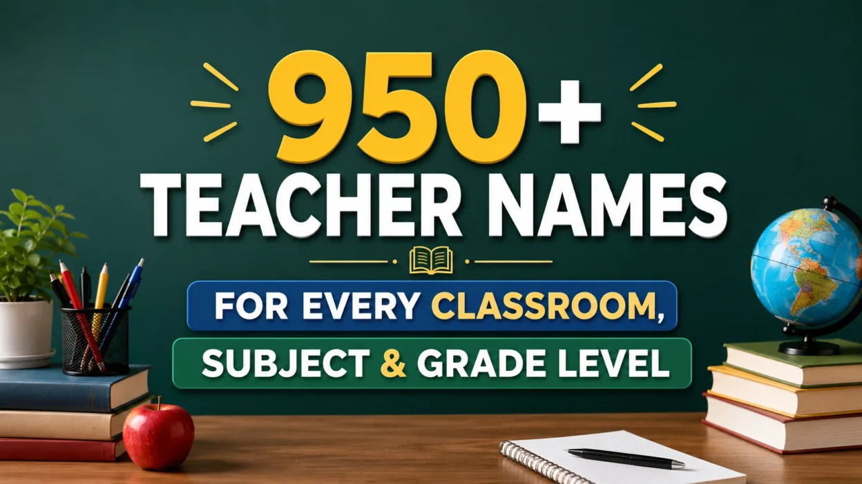 950+ Teacher Names for Every Classroom, Subject & Grade Level