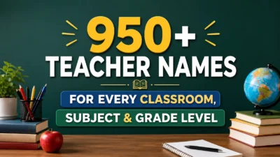950+ Teacher Names for Every Classroom, Subject & Grade Level
