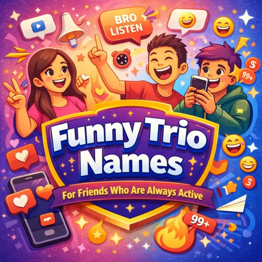 Funny Trio Names for Friends Who Are Always Active