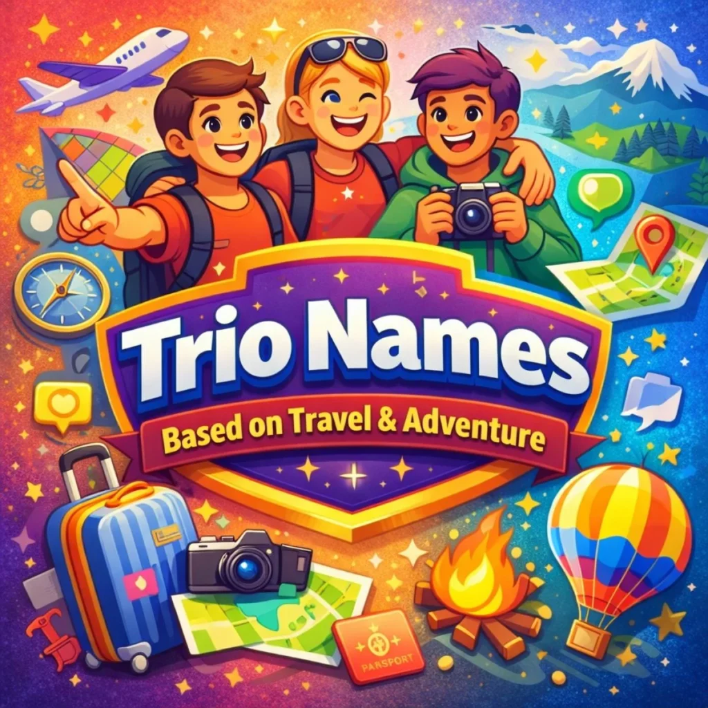 Trio Names Based on Travel & Adventure