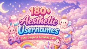 180+ Aesthetic Usernames Cute, Unique & Trending 2026