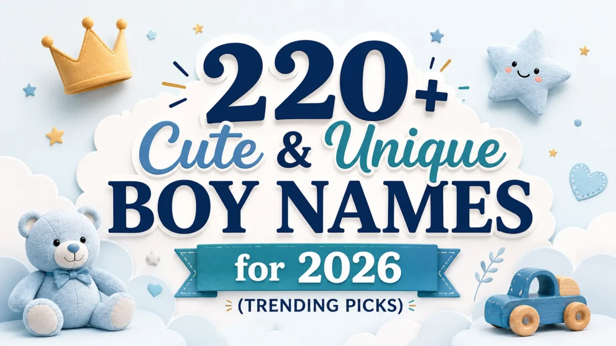 220+ Cute & Unique Boy Names for 2026 (Trending Picks)