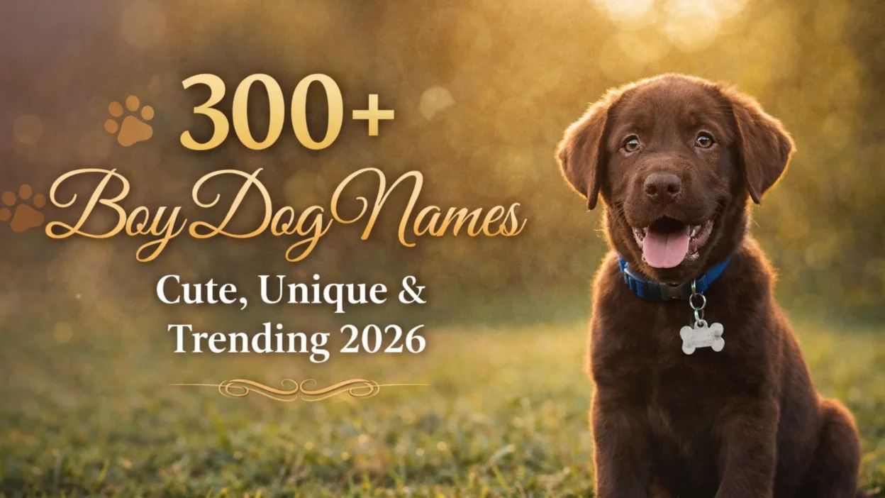 300+ Boy Dog Names Cute, Unique & Trending 2026