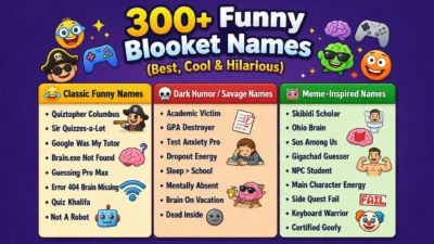 300+ Funny Blooket Names (Best, Cool & Hilarious Ideas)