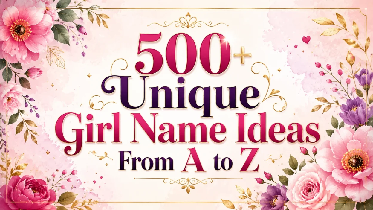 500+ Unique Girl Name Ideas From A to Z