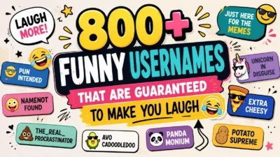 800+ Funny Usernames That Are Guaranteed to Make You Laugh