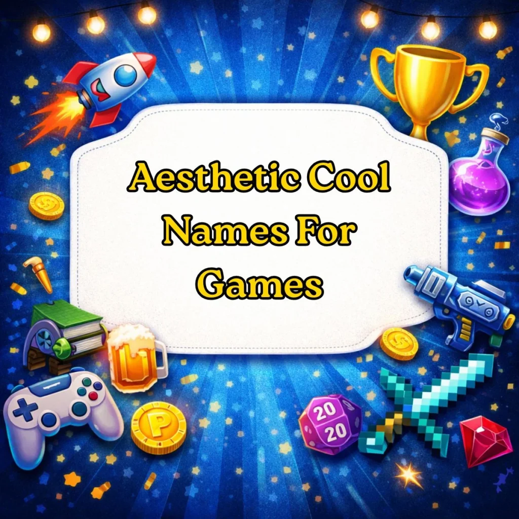 Aesthetic Cool Names For Games