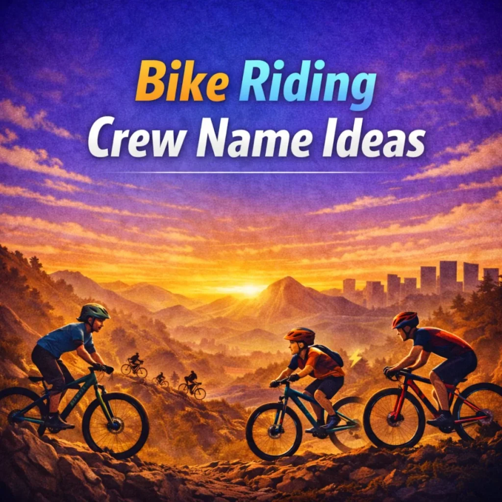 Bike Riding Crew Name Ideas