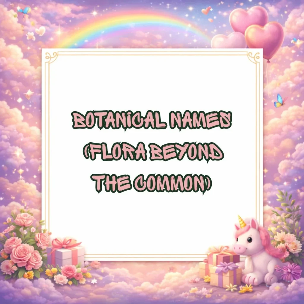 Botanical Names (Flora Beyond the Common)