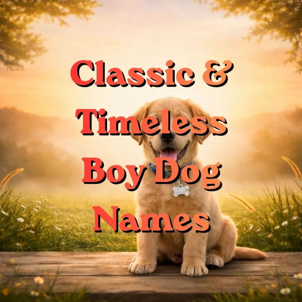 Classic & Timeless Boy Dog Names
