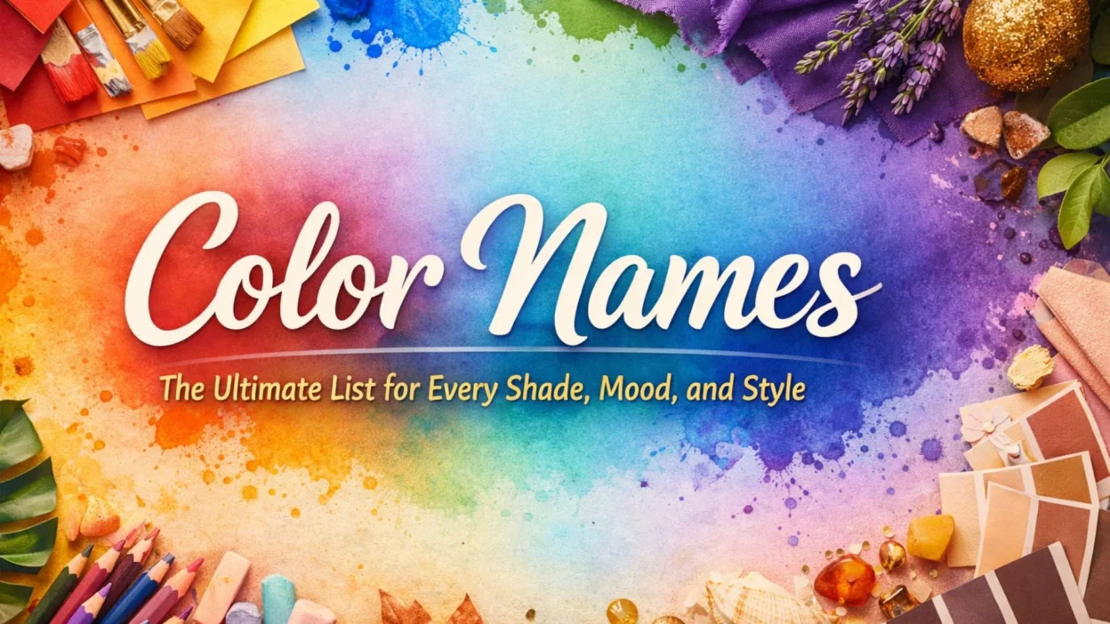 Color Names The Ultimate List for Every Shade, Mood, and Style