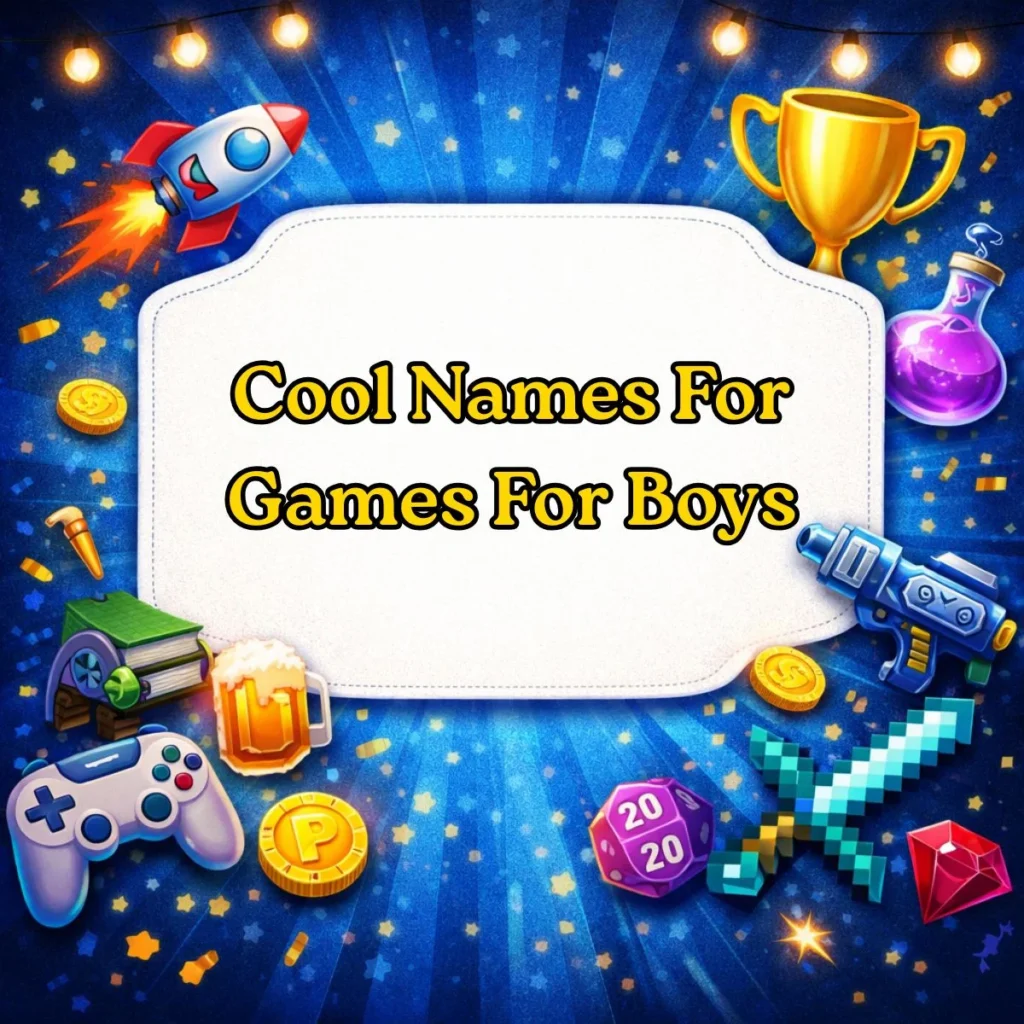 Cool Names For Games For Boys