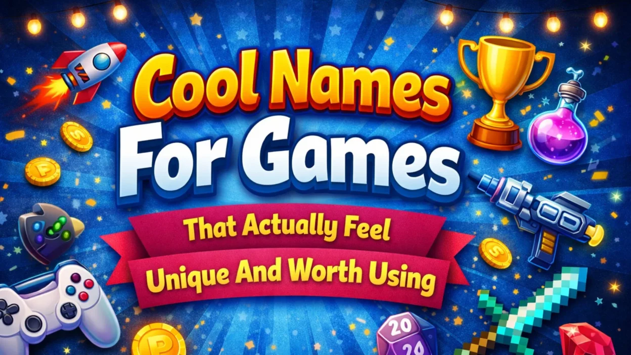 Cool Names For Games That Actually Feel Unique And Worth Using