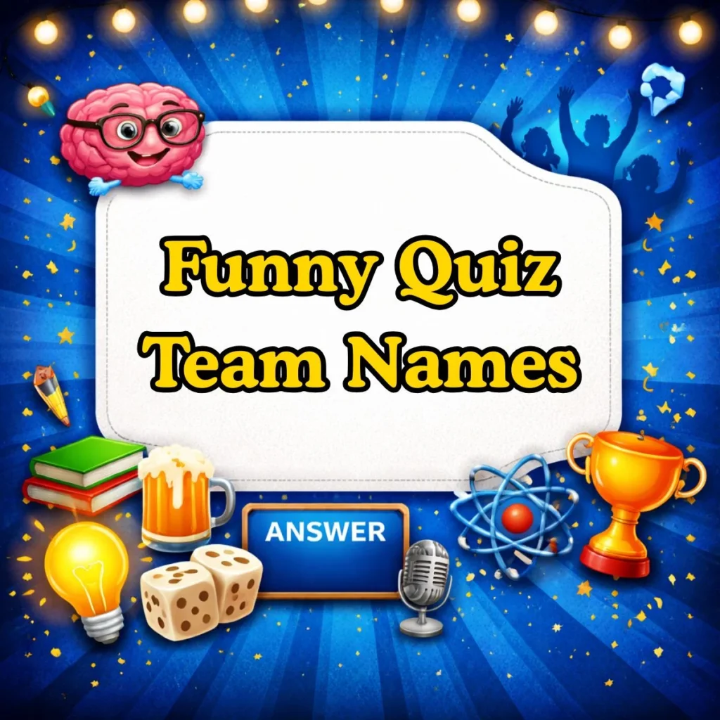 Funny Quiz Team Names