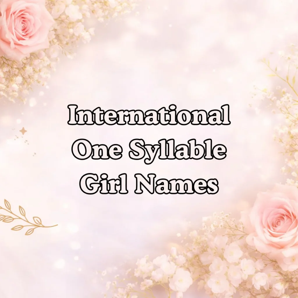 International One Syllable Girl Names