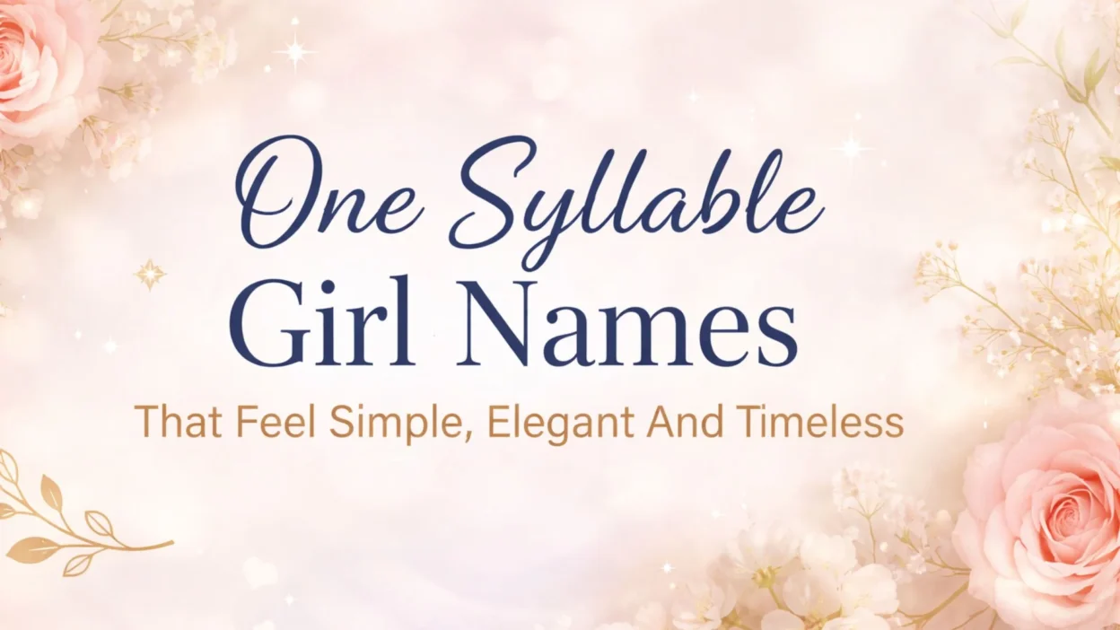 One Syllable Girl Names That Feel Simple, Elegant And Timeless