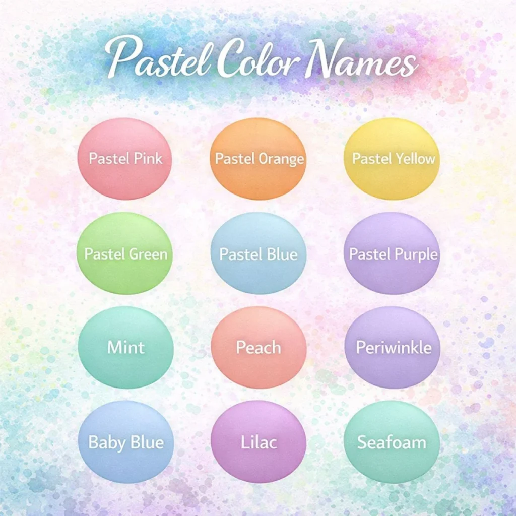 Pastel Color Names