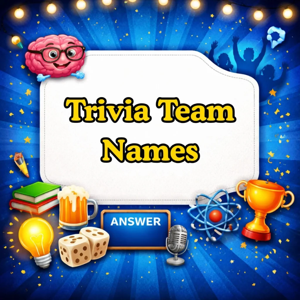 Trivia Team Names