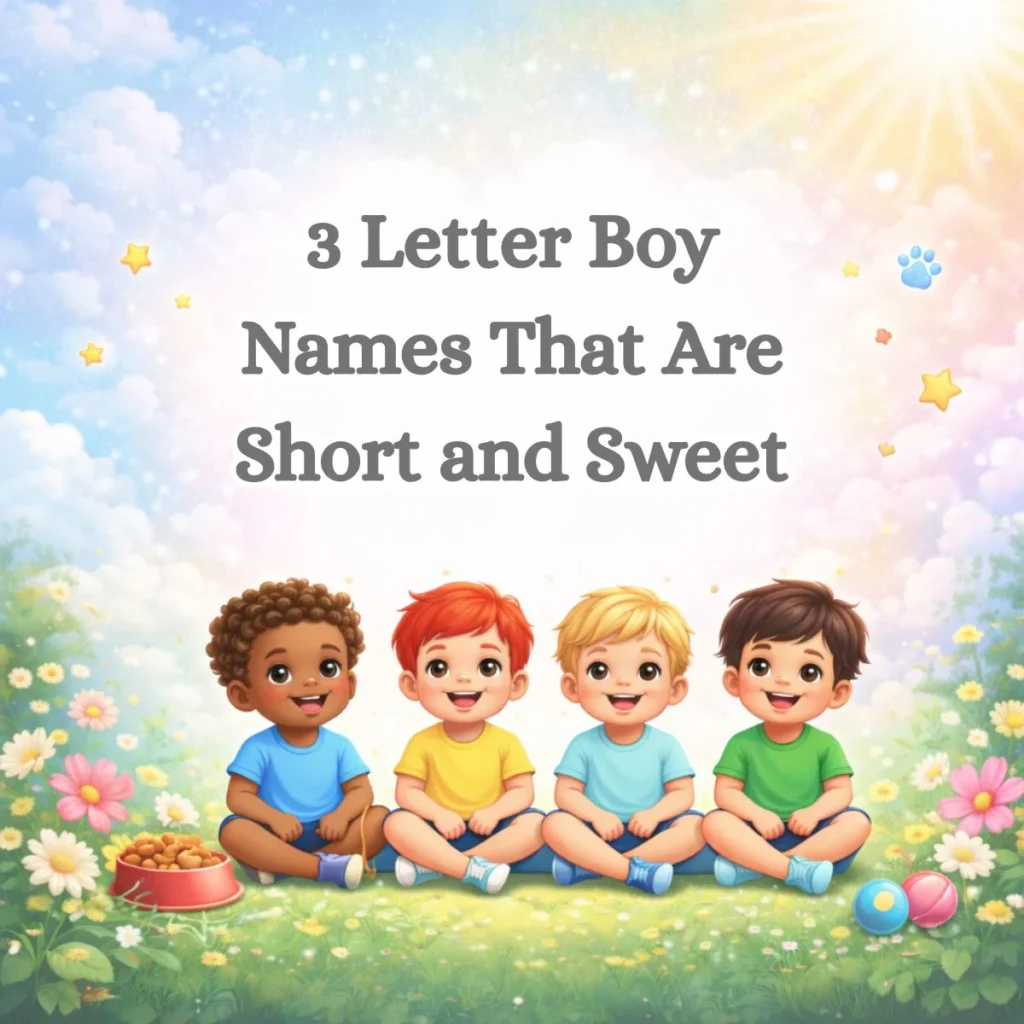 3 Letter Boy Names That Are Short and Sweet