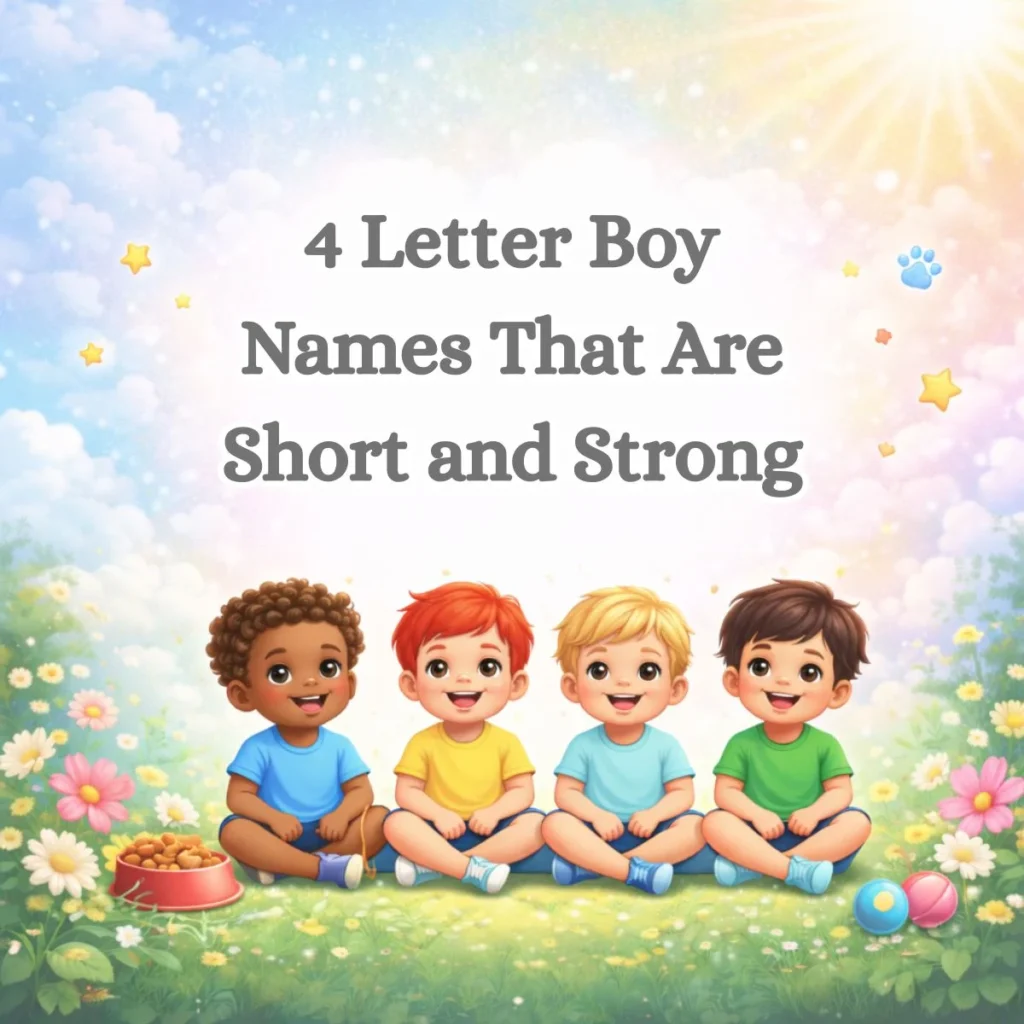 4 Letter Boy Names That Are Short and Strong