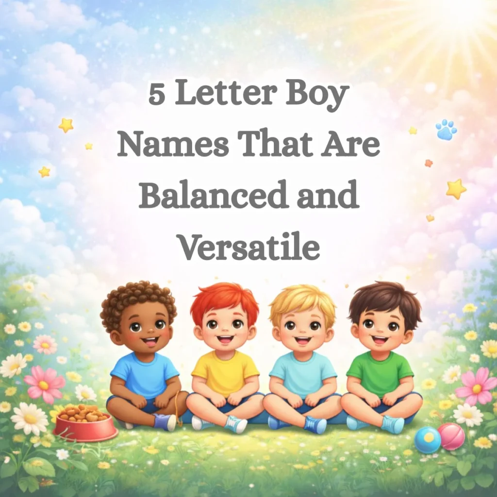5 Letter Boy Names That Are Balanced and Versatile