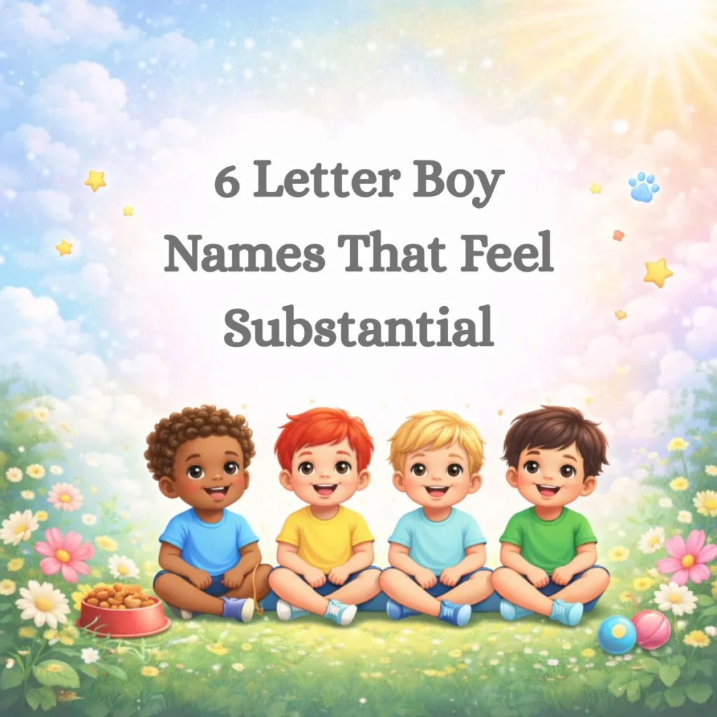 6 Letter Boy Names That Feel Substantial