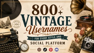 800+ Vintage Usernames for Every Style and Social Platform