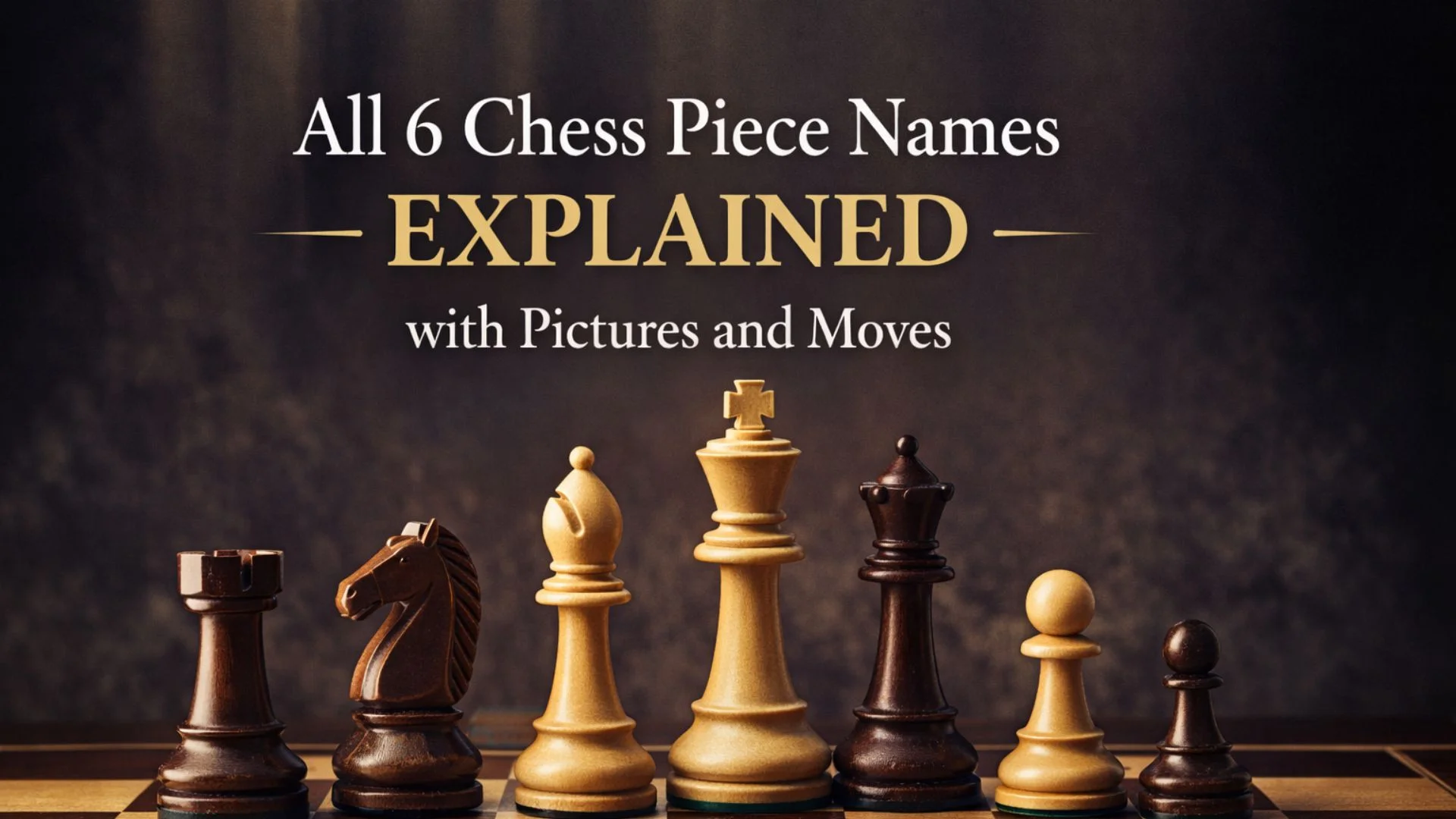 Chess Tile Names All 6 Chess Piece Names Explained with Pictures and Moves