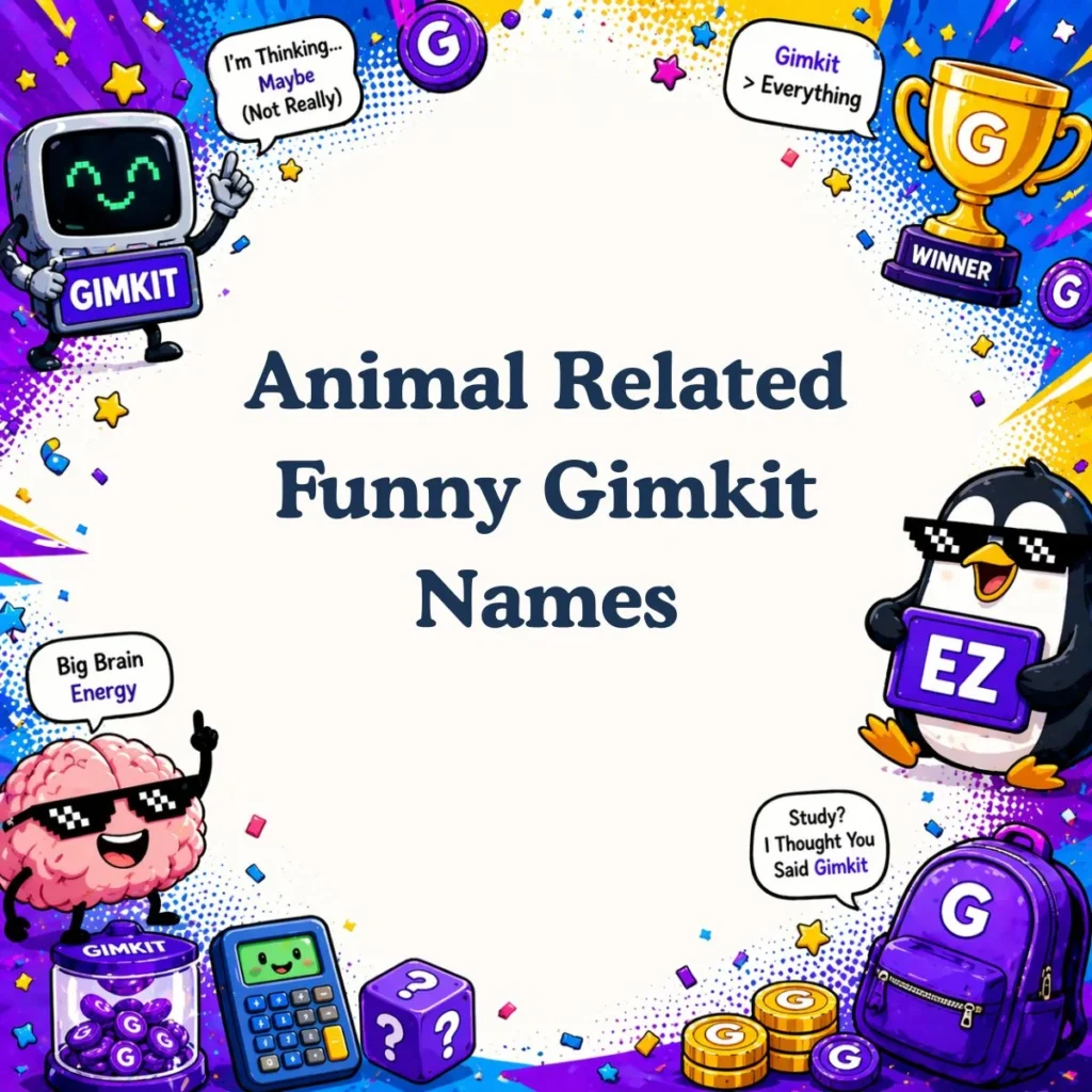 Animal Related Funny Gimkit Names 🦒