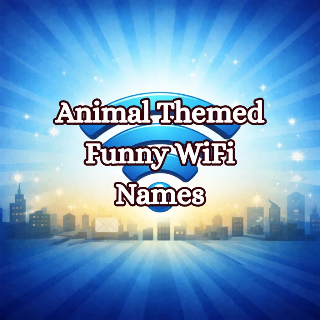 Animal Themed Funny WiFi Names