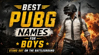 Best PUBG Names for Boys Stand Out on the Battleground