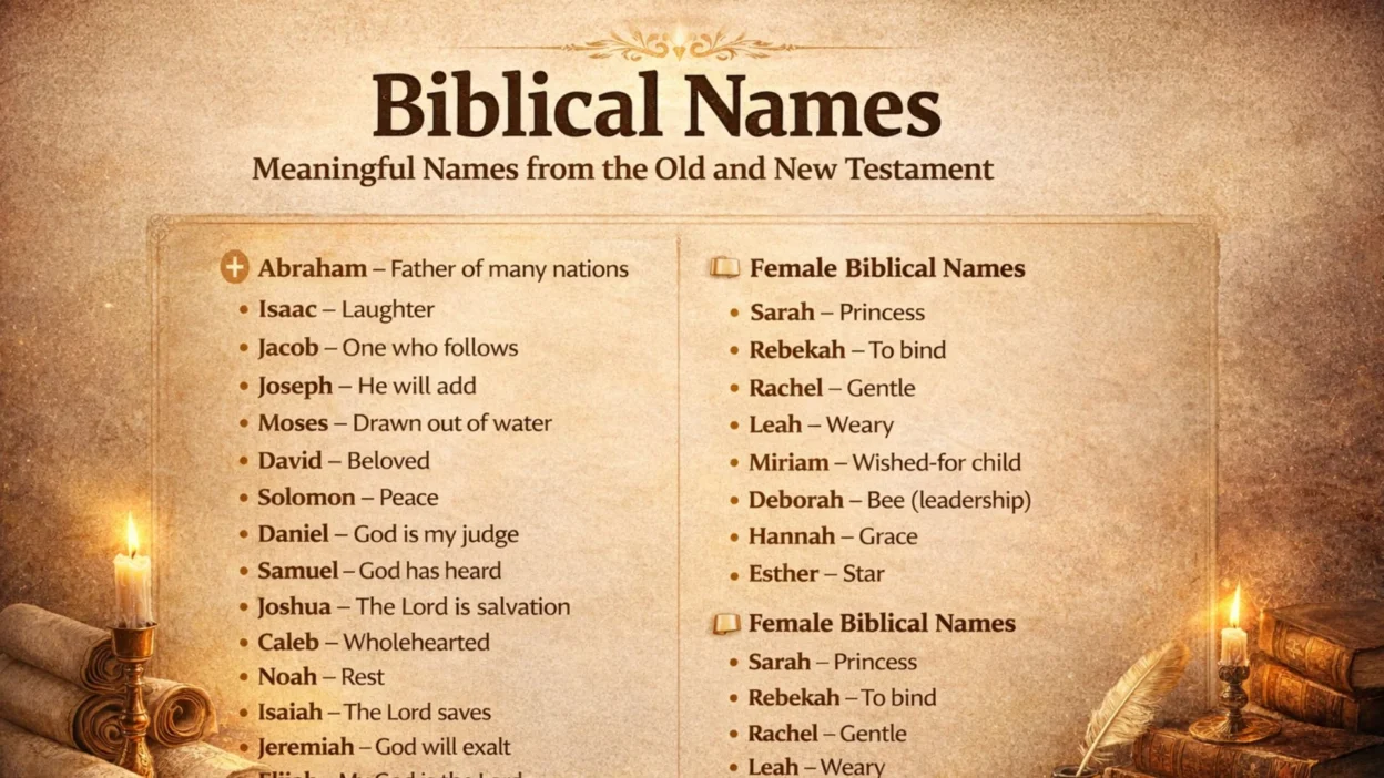 Biblical Names Meaningful Names from the Old and New Testament