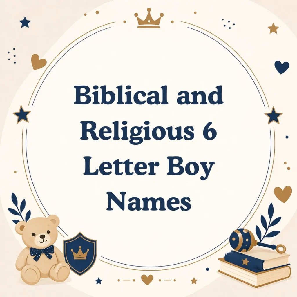 Biblical and Religious 6 Letter Boy Names