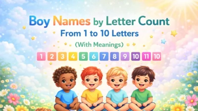 Boy Names by Letter Count From 1 to 10 Letters (With Meanings)