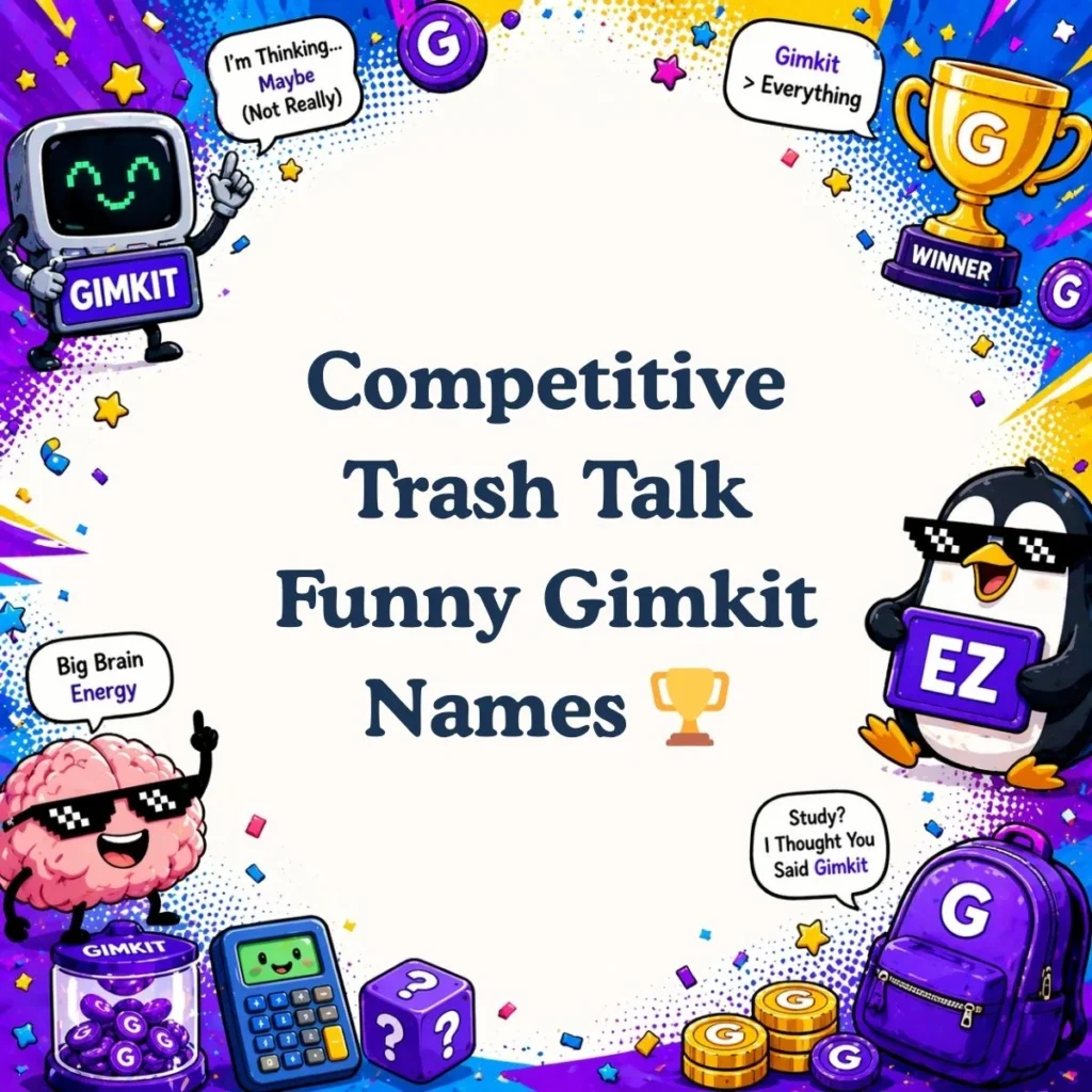 Competitive Trash Talk Funny Gimkit Names 🏆