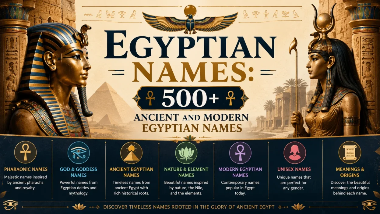 Egyptian Names 500+ Ancient and Modern Egyptian Names