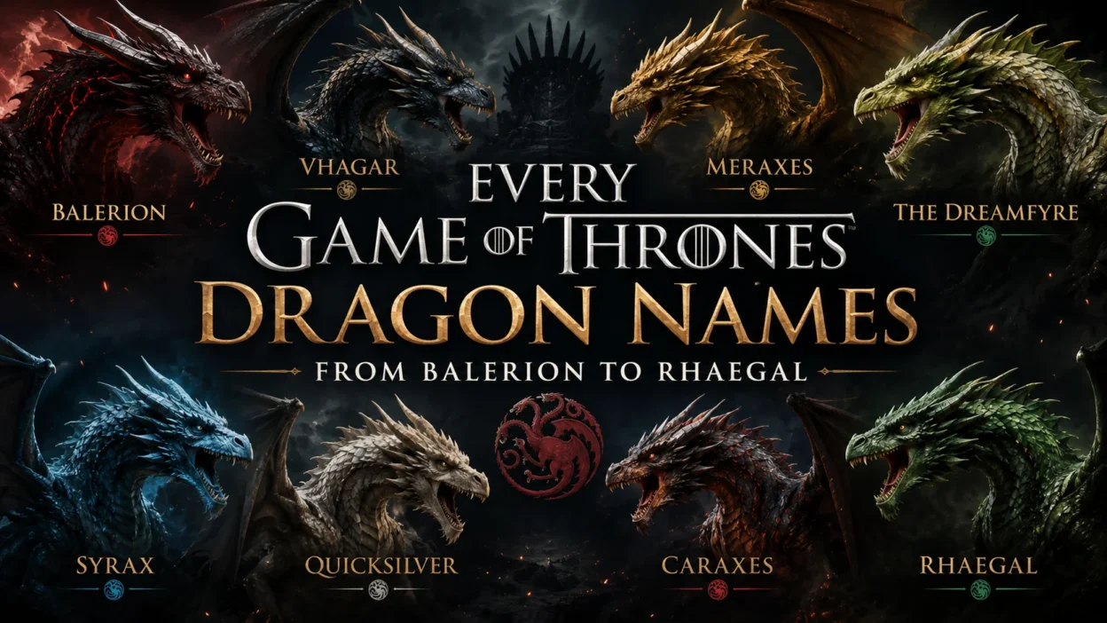 Every Game of Thrones Dragon Names from Balerion to Rhaegal