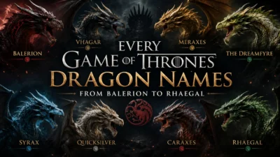 Every Game of Thrones Dragon Names from Balerion to Rhaegal