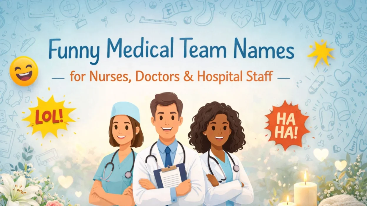 Funny Medical Team Names for Nurses, Doctors & Hospital Staff
