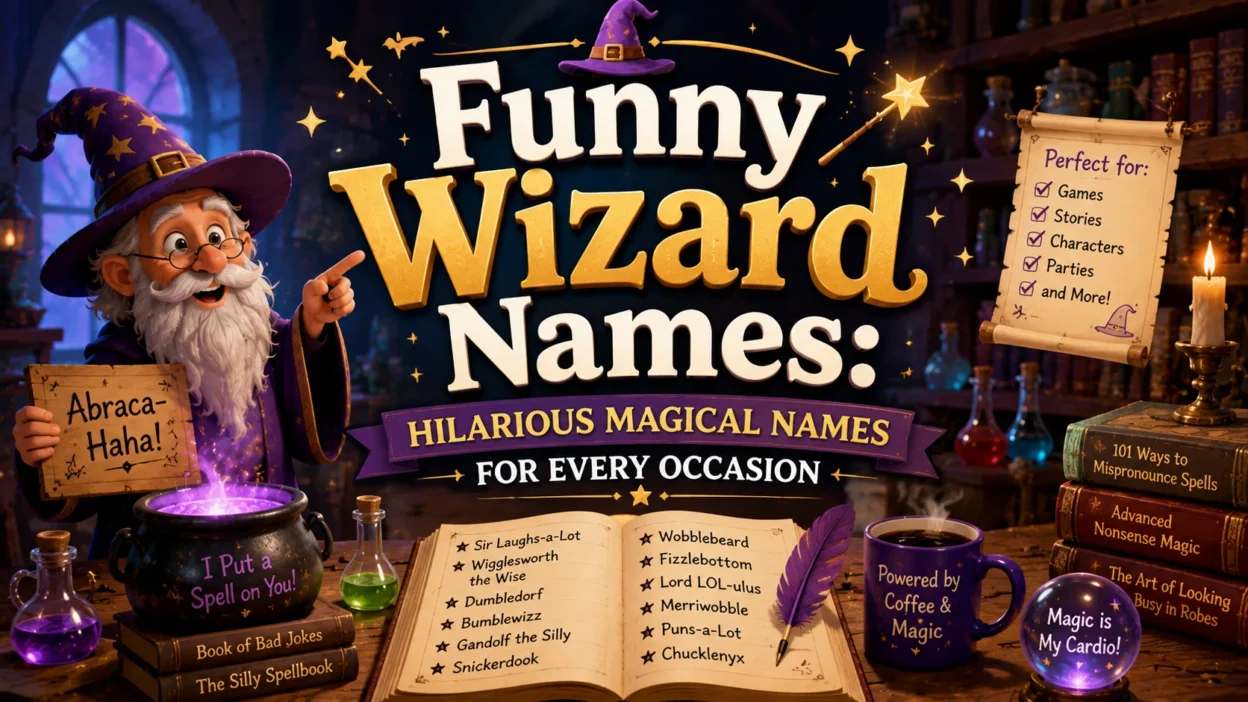 Funny Wizard Names Hilarious Magical Names for Every Occasion