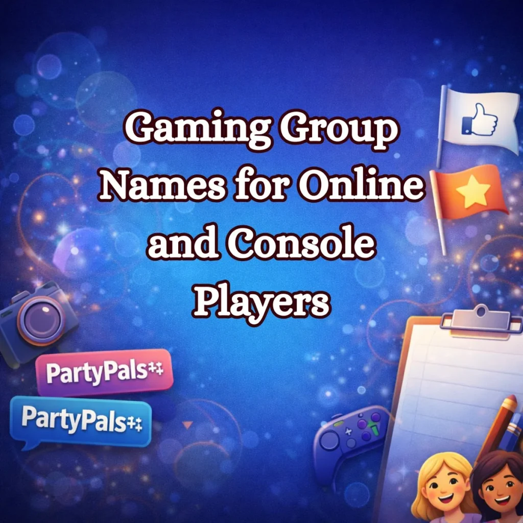 Gaming Group Names for Online and Console Players