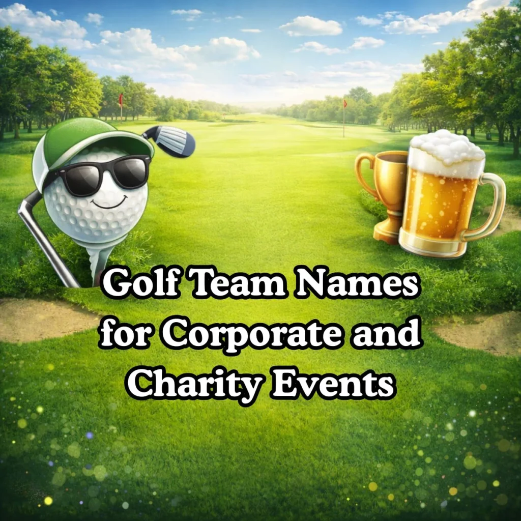 Golf Team Names for Corporate and Charity Events