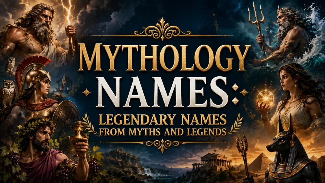 Mythology Names Legendary Names from Myths and Legends