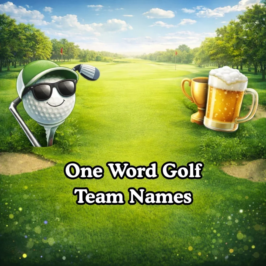One Word Golf Team Names