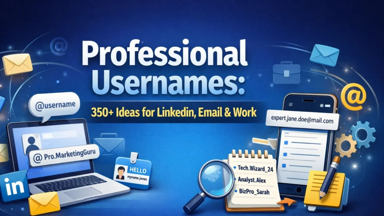Professional Usernames 350+ Ideas for LinkedIn, Email & Work