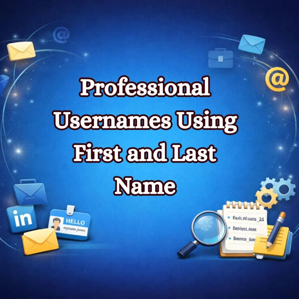 Professional Usernames Using First and Last Name