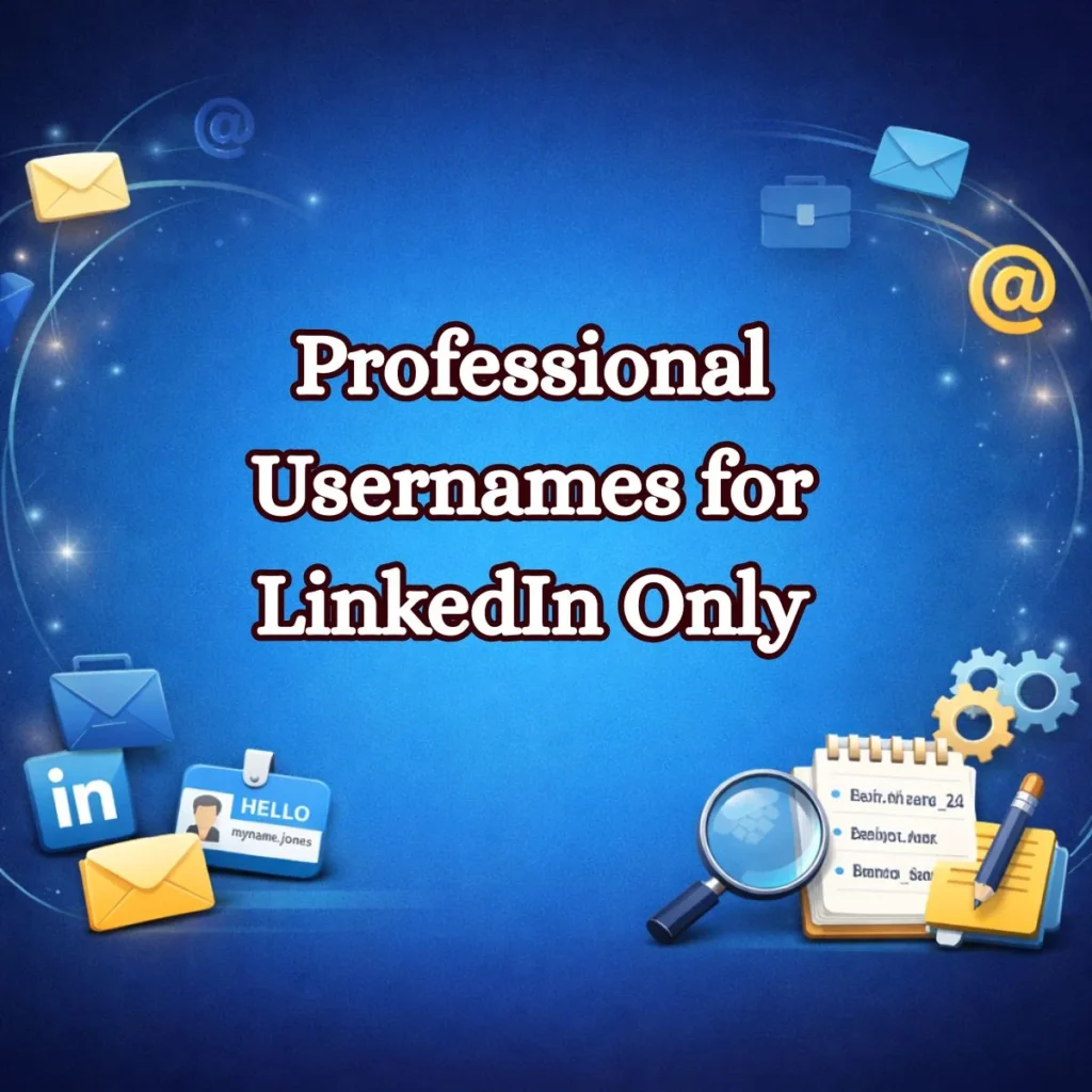 Professional Usernames for LinkedIn Only