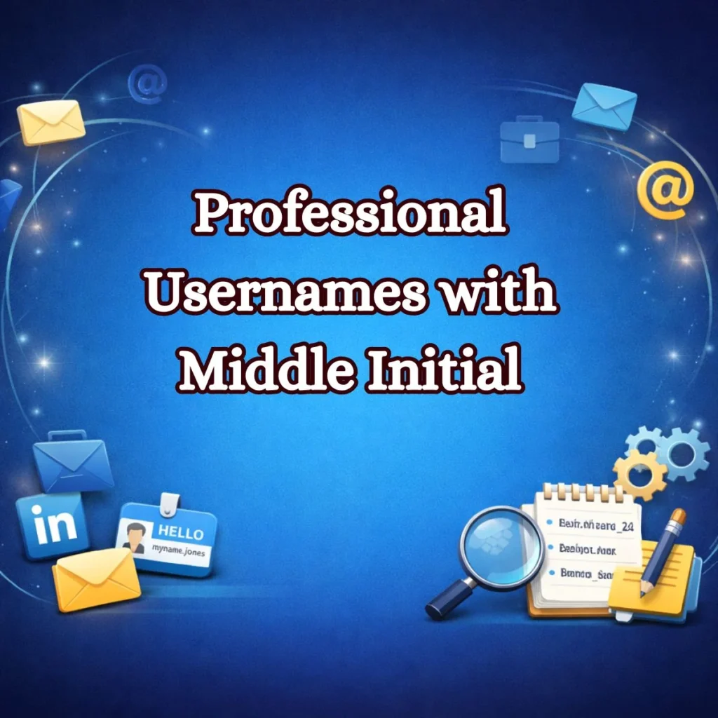 Professional Usernames with Middle Initial