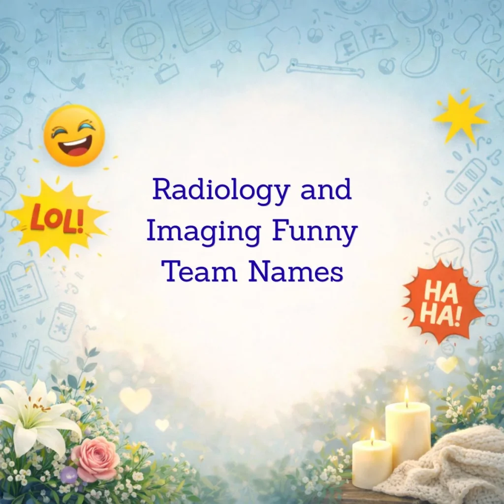 Radiology and Imaging Funny Team Names